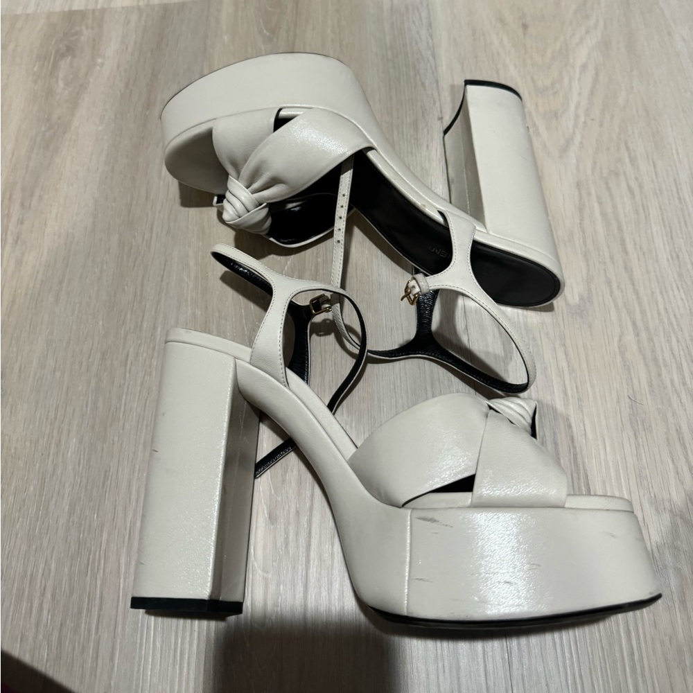 Saint Lauren Bianca Platform sandals - Picture 3 of 12